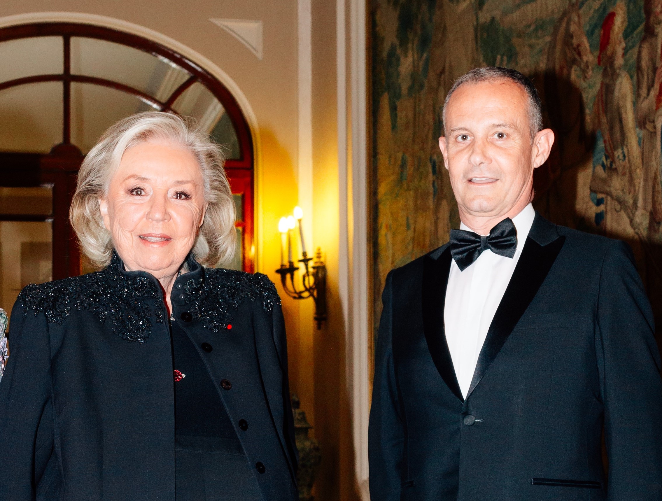 Maryvonne Pinault, membre du jury – Prix cercle Montherlant – Académie des beaux-arts et Francis Baillet, avocat à la Cour et Président du Cercle Montherlant Maryvonne Pinault, membre du jury - Prix cercle Montherlant – Académie des beaux-arts et Francis Baillet, avocat à la Cour et Président du Cercle Montherlant
