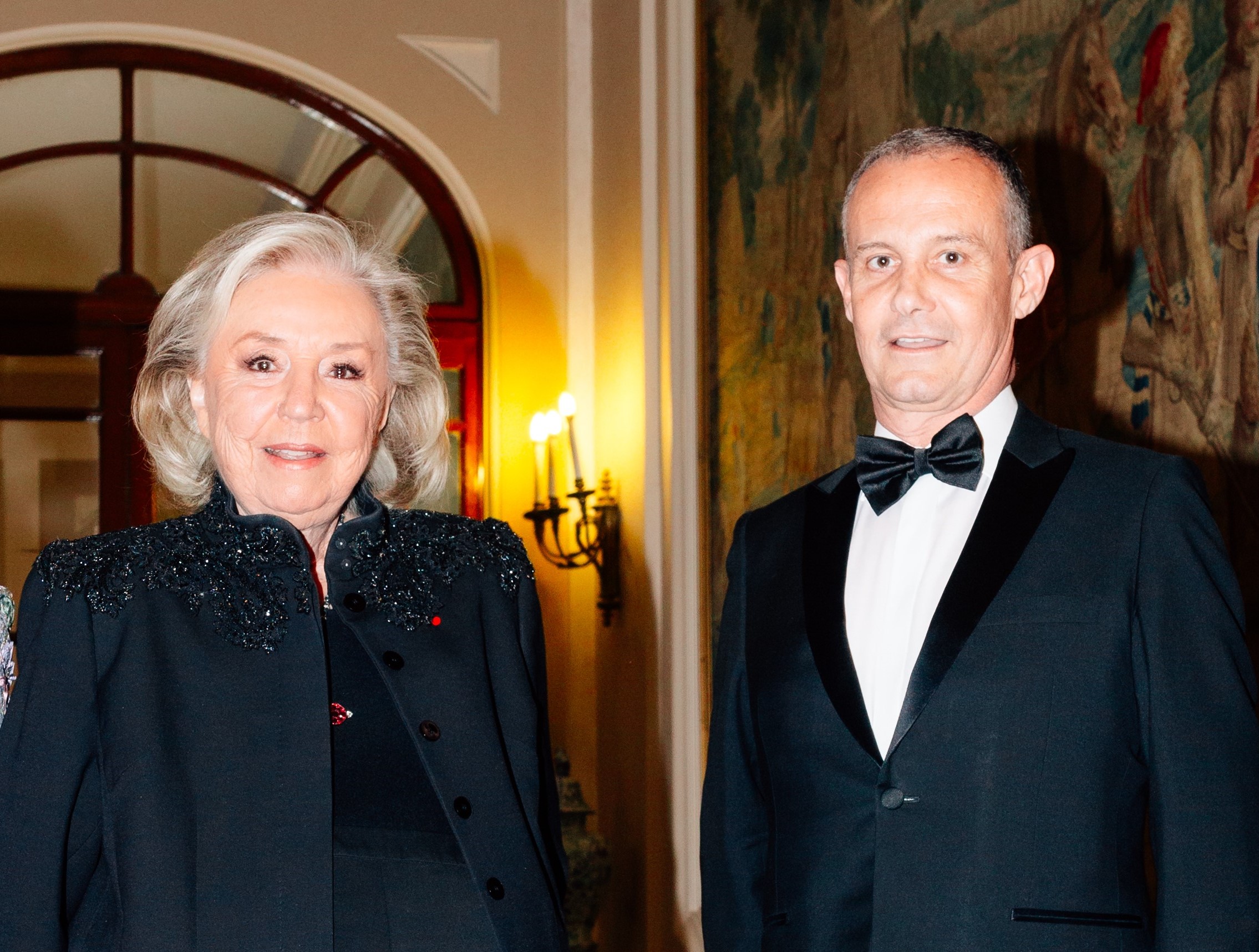 Maryvonne Pinault, membre du jury - Prix cercle Montherlant – Académie des beaux-arts et Francis Baillet, avocat à la Cour et Président du Cercle Montherlant