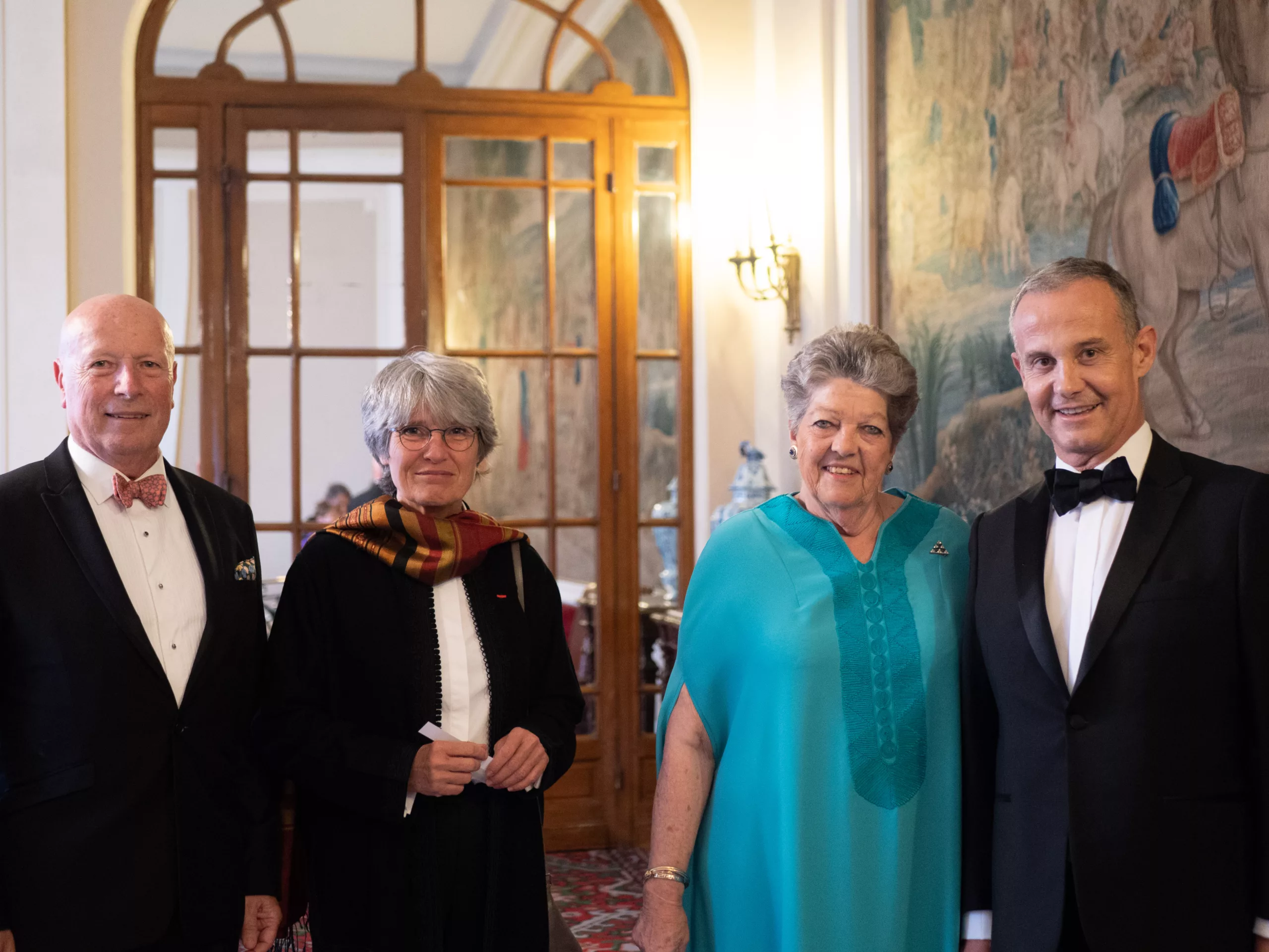 Le baron François-Xavier de Sambucy de Sorgue - Catherine Orphelin - SAR la Princesse Chantal de France - Maître Francis Baillet, Président du Cercle Montherlant