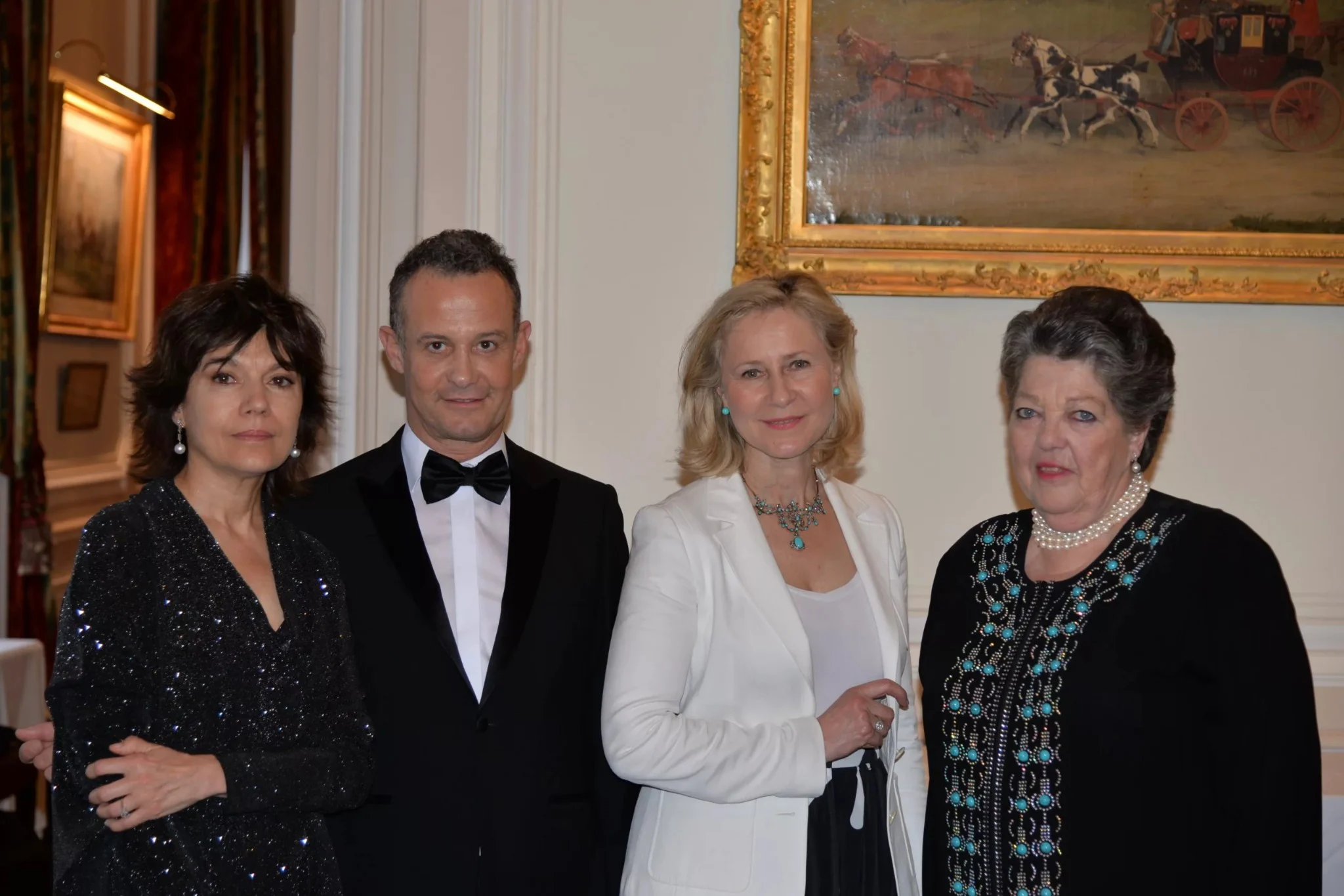 Nathalie OBADIA, Galeriste - Francis BAILLET, avocat à la Cour - Armelle CEGLEC - S.A.R la princesse Chantal de FRANCE